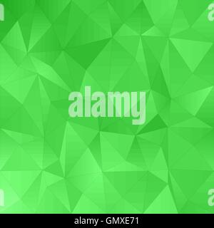 Green irregular triangle pattern background Stock Vector