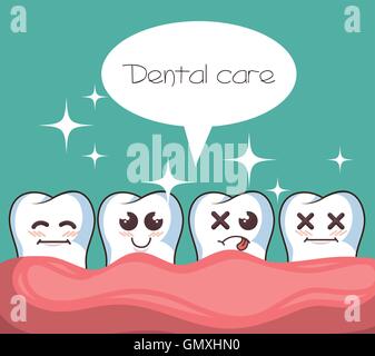 human tooth character icon Stock Vector