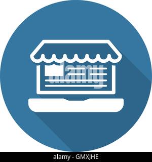 Online Store Icon. Business Concept. Stock Vector