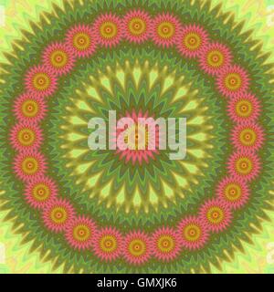 Abstract floral mandala design background Stock Vector