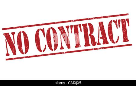 No contract stamp Stock Vector