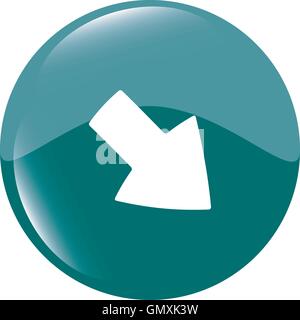 Arrow sign icon. Next button. Navigation symbol. Modern UI website button vector illustration Stock Vector