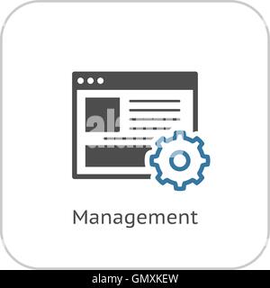 Management Icon. Business Concept. Stock Vector