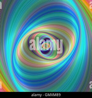 Abstract colorful elliptical geometric digital background Stock Vector