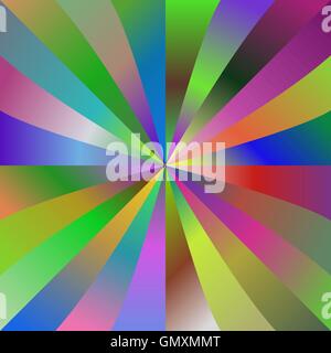 Multicolor gradient ray background design Stock Vector