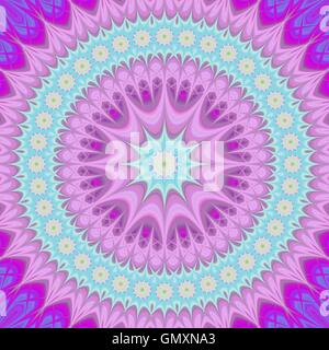Girly mandala - abstract oriental design background Stock Vector