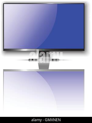 Realistic TV display Stock Vector