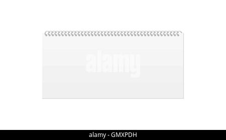 white blank calendar Stock Vector