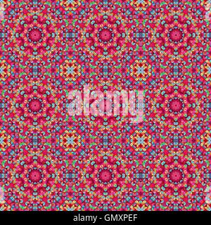 Ornamental seamless pattern. Abstract red geometrical vector Stock Vector