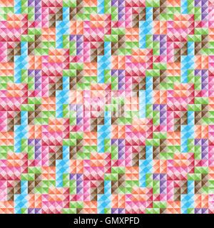 Colorful square pattern Stock Vector