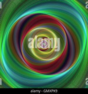 Colorful abstract geometric spiral design background Stock Vector