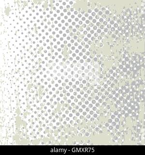 Grunge Halftone Style Dot Matrix Stock Vector