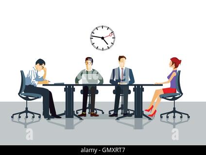 Meeting and communication in the Office Stock Vector