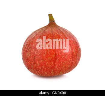 Ripe sweet fig isolated on white background Stock Photo