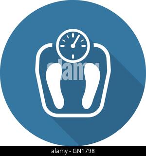 Weight Management Icon. Flat Design. Stock Vector