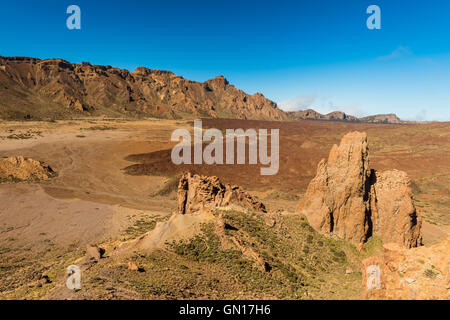 lava landscape Teide volcano Tenerife Canary Stock Photo