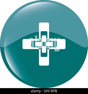 Link sign icon. Hyperlink chain symbol. web button vector illustration Stock Vector