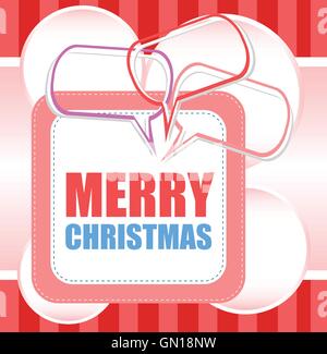Merry Christmas - tree unique xmas design elements isolated on white backgground. Great design element for congratulation cards, Stock Vector