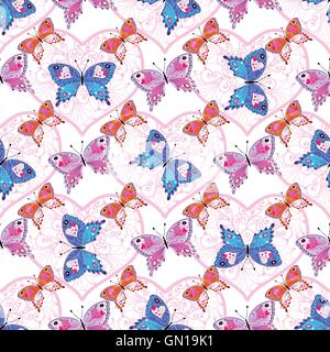 Seamless valentine pattern Stock Vector