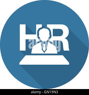 Recruitment Icon. Flat Design. Stock Vector