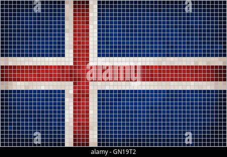 Flag of Iceland Stock Vector