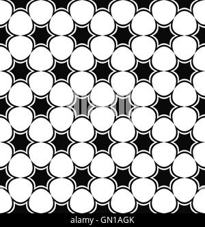 Repeat monochrome star pattern Stock Vector