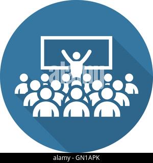 Coaching Icon. Business Concept. Stock Vector