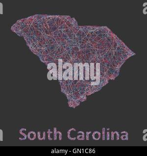 Sc Line Drawings South Carolina line art map Stock Vector Image & Art - Alamy