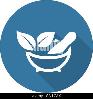 Phytotherapy Icon. Flat Design. Stock Vector