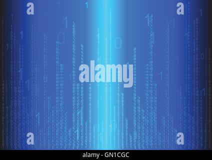 binary abstract background Stock Vector