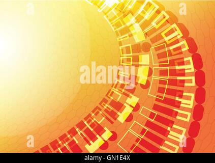 abstract hexagon background orange . vector illustration Stock Vector ...