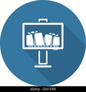 Advertising Icon. Flat Design. Stock Vector