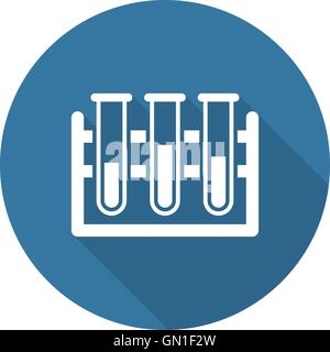 Laboratory Icon. Flat Design. Stock Vector