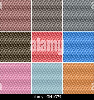 Seamless polygonal backgrounds, vector illustration. Stock Vector