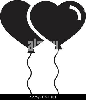 Heart Shape Black Web Icon Stock Vector Image & Art - Alamy