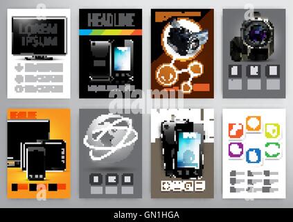 flyers and brochurs design templates Stock Vector