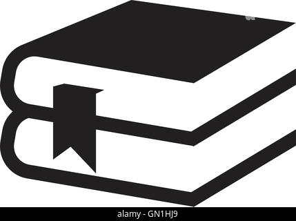 Simple set of books icon Stock Vector