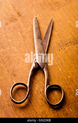 pair of rusty scissors Stock Photo