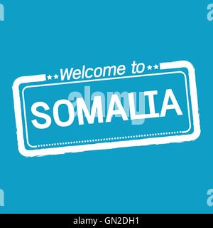 Welcome to SOMALIA illustration design Stock Vector