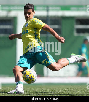 Sao Paulo, Brazil. 27th Aug, 2016. TREINO DO PALMEIRAS - Jean player, SE Palmeiras, during training, the Football Academy. (Photo: Cesar Greco/Fotoarena) © Foto Arena LTDA/Alamy Live News Stock Photo