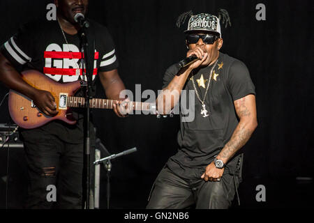 Clarkston, Michigan, USA. 19th Aug, 2016. COOLIO performing on the ''I Love The 90's Tour'' at DTE Energy Music Theatre in Clarkston, MI on August 19th 2016 © Marc Nader/ZUMA Wire/Alamy Live News Stock Photo