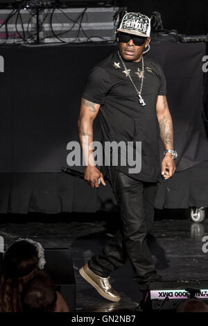 Clarkston, Michigan, USA. 19th Aug, 2016. COOLIO performing on the ''I Love The 90's Tour'' at DTE Energy Music Theatre in Clarkston, MI on August 19th 2016 © Marc Nader/ZUMA Wire/Alamy Live News Stock Photo