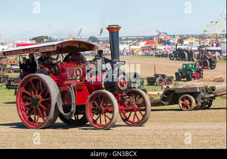 The Burrell steam locomotive the lord kitchener taken at dorset steam fair 2016 Stock Photo