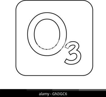 Ozone icon illustration design Stock Vector