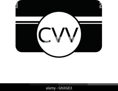 Card Verification Value CVV icon illustration design Stock Vector