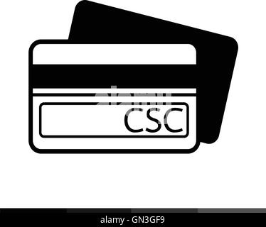 Card Security Code CSC icon illustration design Stock Vector