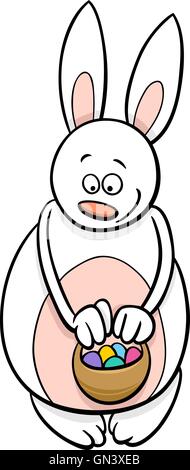 easter bunny with eggs Stock Vector