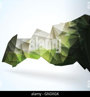 Geometric Triangular Abstract Vector Background. Stock Vector