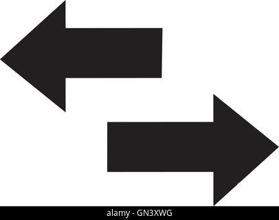 back and forward icon Stock Vector