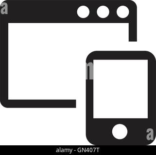 icon of program window Stock Vector
